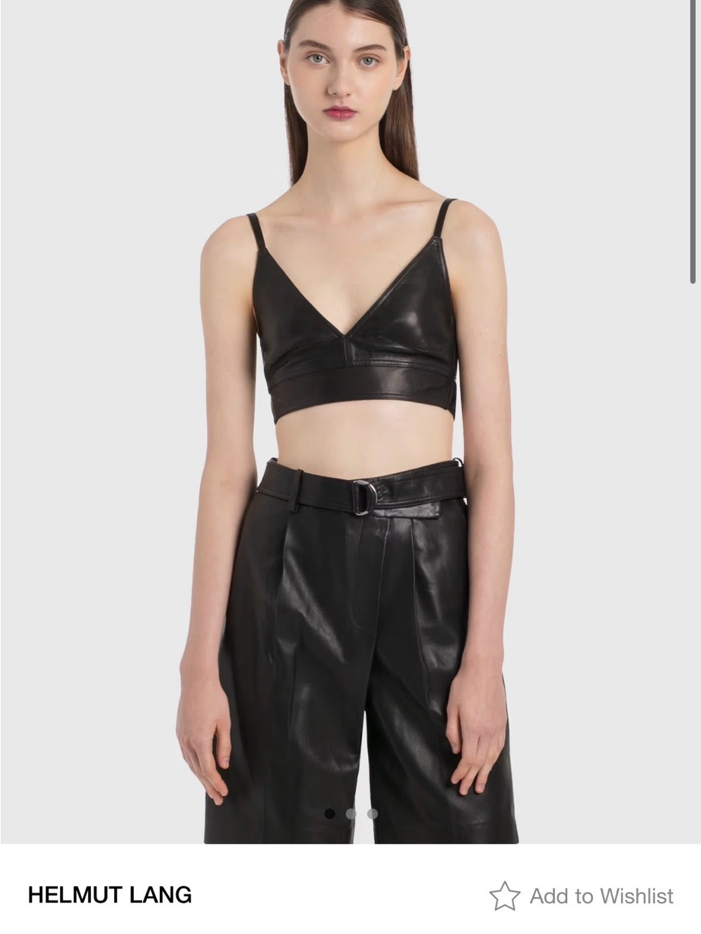 Helmut Lang Leather Bralette